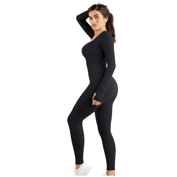 Popilush Seamless Shapewear Long Sleeve Jumpsuit – Sculpting XS - Picture 2 of 4